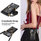 Leather Wallet Case with Crossbody Lanyard for Samsung