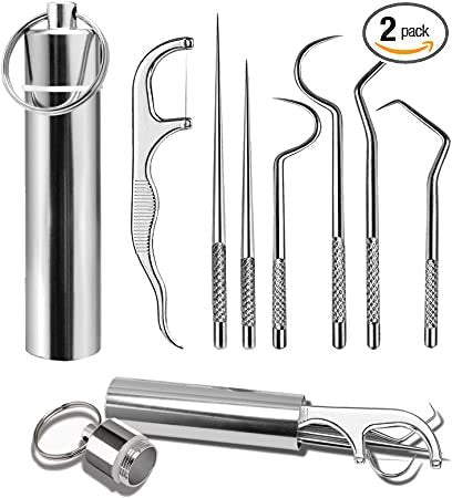 Stainless Steel Toothpick Set 7pcs(🔥BUY 2 GET 1 FREE)
